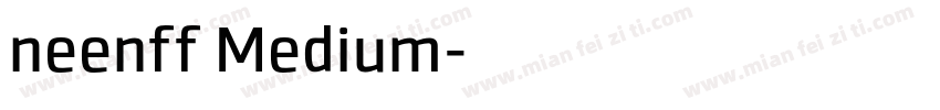 neenff Medium字体转换